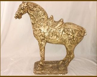 Cement Tang Dynasty Style Horse Statue 
