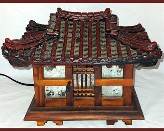 Cute Little Asian Temple Lamp 