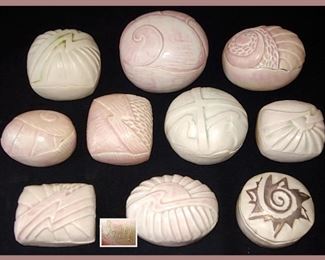 Gorgeous Original Art Pottery Boxes