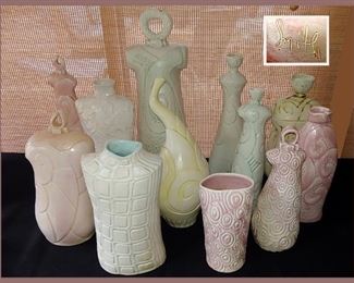 Gorgeous Original Artist's Pottery; All Signed