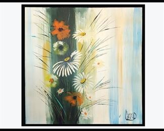 Large Attractive Oil Painting Signed Caruso 