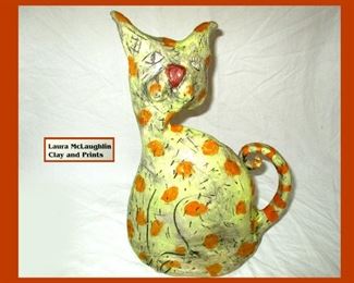 Laura McLaughlin Clay Cat; So Kool and Kooky 