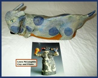 Laura McLaughlin Clay Cow 