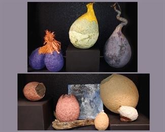 Original Hand Made Paper Art; Part of the Artist's Private Collection; There are Original Encaustic Pieces As Well 