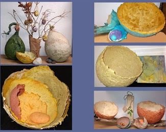 Original Hand Made Paper Art; Part of the Artist's Private Collection