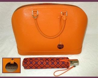 Pulicati Designer Hand Bag and Umbrella 