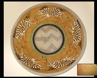 Excellent Pottery Bowl Signed