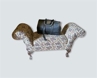Antique bench and medical bag