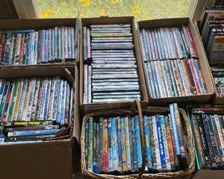 100’s of dvd and Blu ray movies
