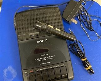 Cassette recorder and transcription 
