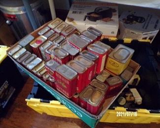 vintage spice tins