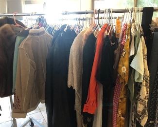 Vintage Clothes, Beaded Gowns, Furs, 