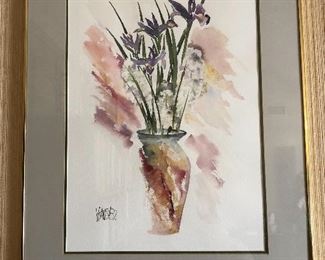 Original Watercolor signed Vranes'82 - Purchased at the Coronado Art Gallery