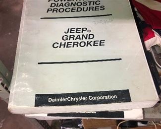 Many books for Jeep Grand Cherokee