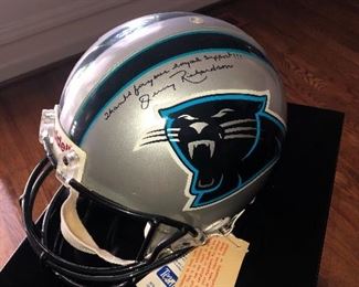 Helmet signed by Jerry Richardson