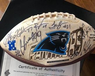 Football signed by 96’ Panthers