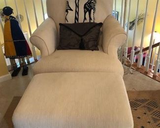 Chair and ottoman