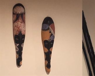 African wall masks