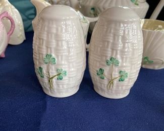 Belleek Salt Pepper