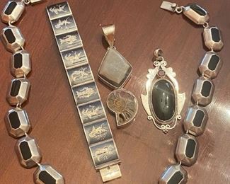 Large sterling silver pieces