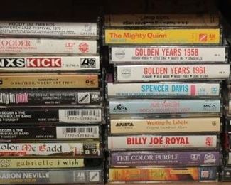 PART OF A SELECTION OF CASSETTES 