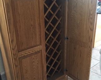 Unique wine cabinet.