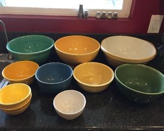 Bauer, McCoy & Fiesta bowls. 