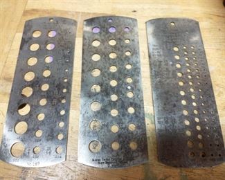 Vintage metal drill guides