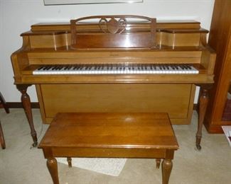 Janssen Upright Piano w/Bench