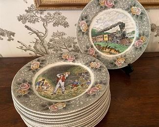 Currier & Ives plates by Adams -England