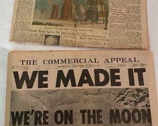 1969 newspaper-We're on the Moon!
