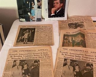 1963 newspapers & magazines-John F Kennedy's death