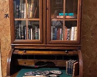 Victorian barrel top secretary