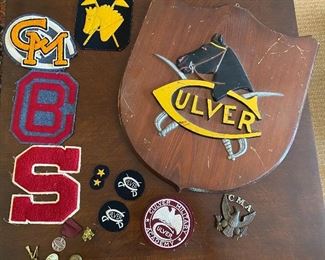 Culver Military Academy memorablia