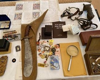 1904 Hospital Corp. bolo knife, Sold. civil war spurs