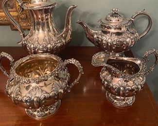 Sterling coffee & tea service, by William Hewitt silver maker of London
