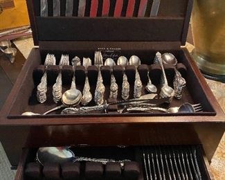 set of Gorham Melrose sterling flatware