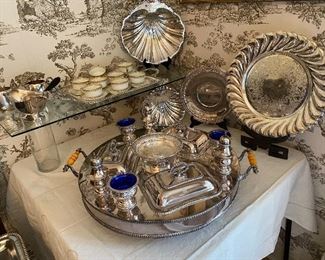 Silver buffet server. Sold