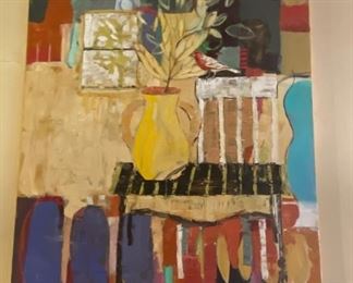 Large Painting by Leifje Hogg Smith