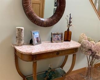 marble topped hall table