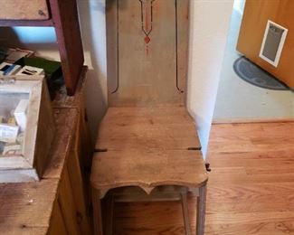 Antique Chair which turns into a step stool