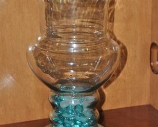 Glass Vase, 15"H