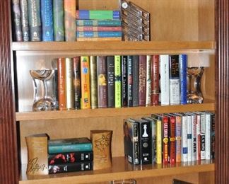 Great Assortment of Books, Bookends and Decor