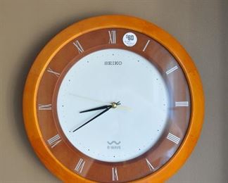 R-Wave Wall Clock by Seiko, 13" Diameter