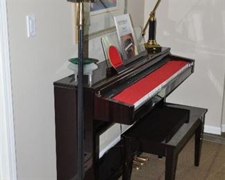 Vintage Tommi Parzinger Torchiere Floor Lamp Greek Key Brass 61"h