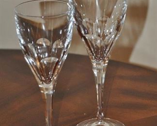 Lovely Crystal Stemware By Durand, Made in France Three Sets of Each Available!