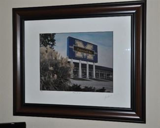 “Farewell Bo” Framed And Matted Lithograph Signed and Numbered 37/250