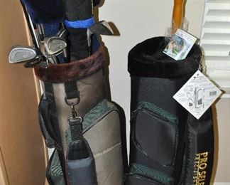 Golf Bags and Clubs Available