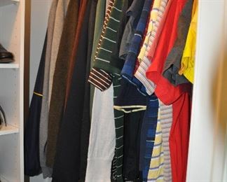 Many Many Button Down Shits, Polo Style Shirts and Tee Shirts Available, Polo, J. Crew, Nike, Armani, Orvis, VanHusen AND MORE!