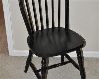 Black Vintage Windsor Side Chair